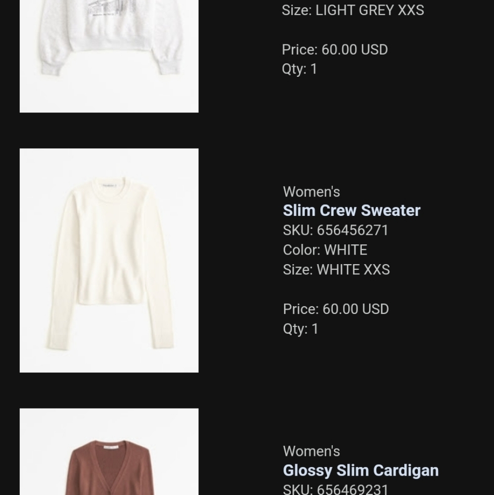 Abercrombie slim crew sweater